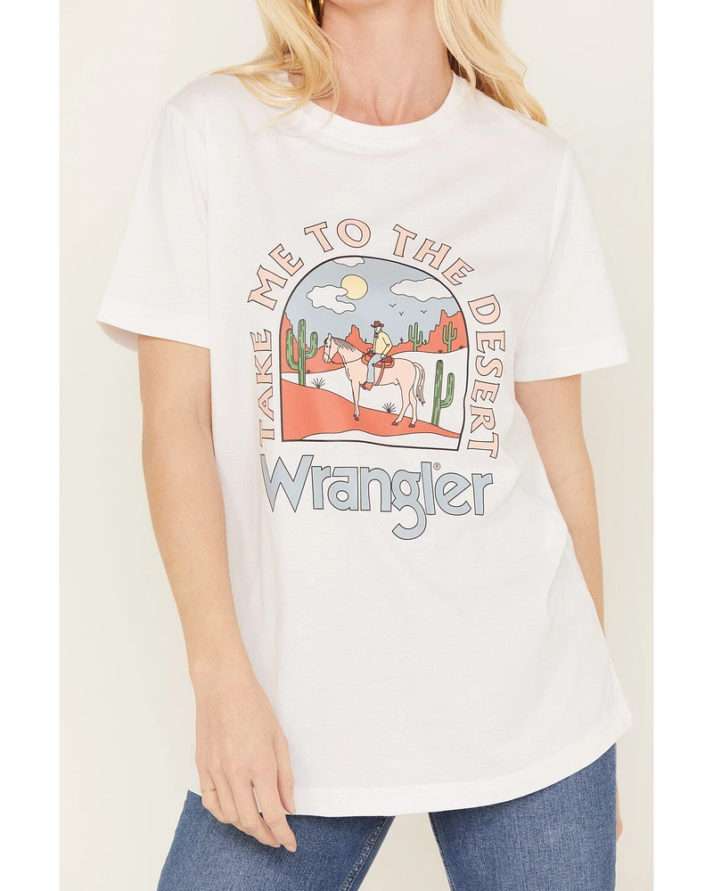 Wrangler Women's Boot Barn Exclusive Take Me To The Desert Short Sleeve Graphic Tee