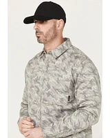 Hawx Men's FR Camo Print Long Sleeve Button-Down Stretch Work Shirt
