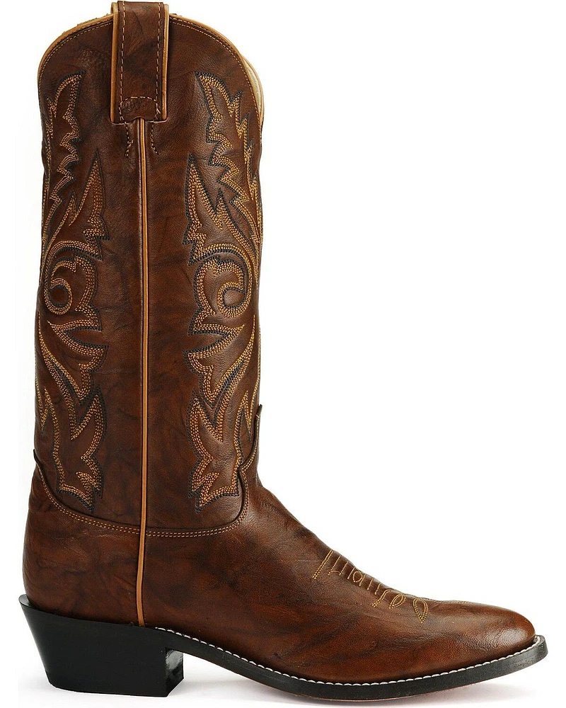 Justin Men's Marbled Deerlite Western Boots - Round Toe