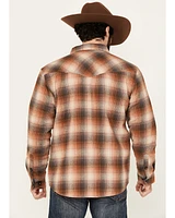 Cody James Men's Caliente Plaid Print Sherpa Lined Button-Down Shirt Jacket
