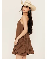 Cleo + Wolf Women's Brandy Sleeveless Button Front Mini Dress