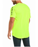 Ariat Men's Lime Rebar Heat Fighter Long Sleeve Work Pocket T-Shirt