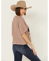 Cleo + Wolf Women's Adrian Boxy Cropped Graphic Tee