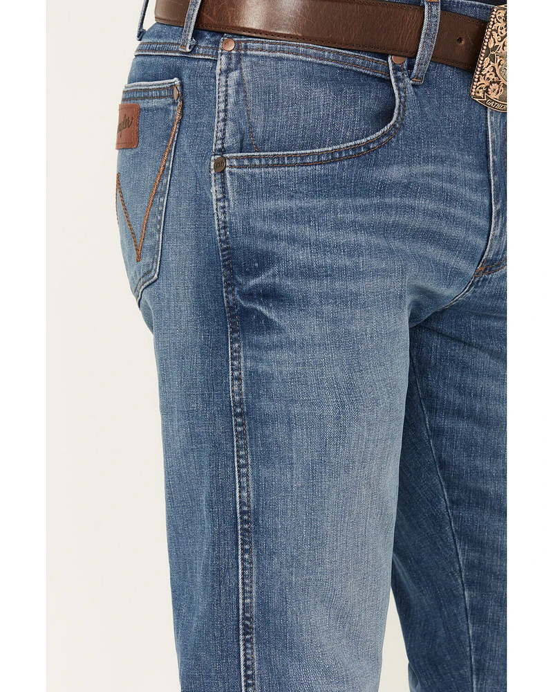 Wrangler Retro Men's Big Sky Medium Wash Slim Bootcut Stretch Jeans