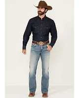 RANK 45® Men's Bodie Wash Trigger Slim Bootcut Performance Stretch Denim Jeans