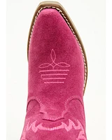 Dingo Little Girls' Thunder Road Suede Western Boots - Snip Toe