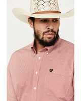 Cinch Men's Geo Print Short Sleeve Button-Down Western Shirt