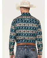 Rock & Roll Denim Men's Dale Brisby Southwestern Print Long Sleeve Snap Western Shirt