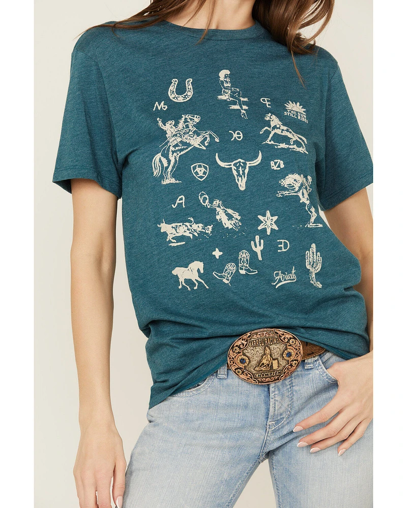 Ariat Women's' Brands Sketchpad Short Sleeve Graphic Tee