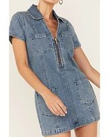 Show Me Your Mumu Women's Denim Mini Dress