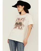 Shyanne Women's Bison Short Sleeve Graphic Tee
