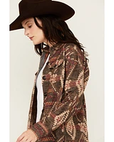 Rock & Roll Denim Women's Southwestern Print Shacket