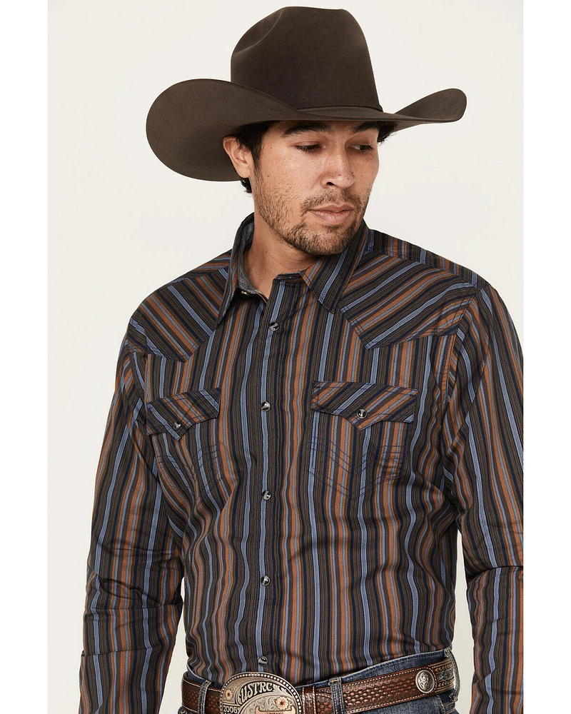 Cody James Men's Finals Day Striped Long Sleeve Western Snap Shirt