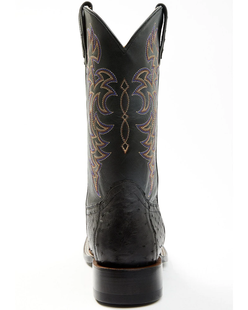 Cody James Men's Exotic Full-Quill Ostrich Western Boots - Broad Square Toe