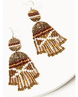 Shyanne Women's Summer Moon Antique Seed Bead Earrings
