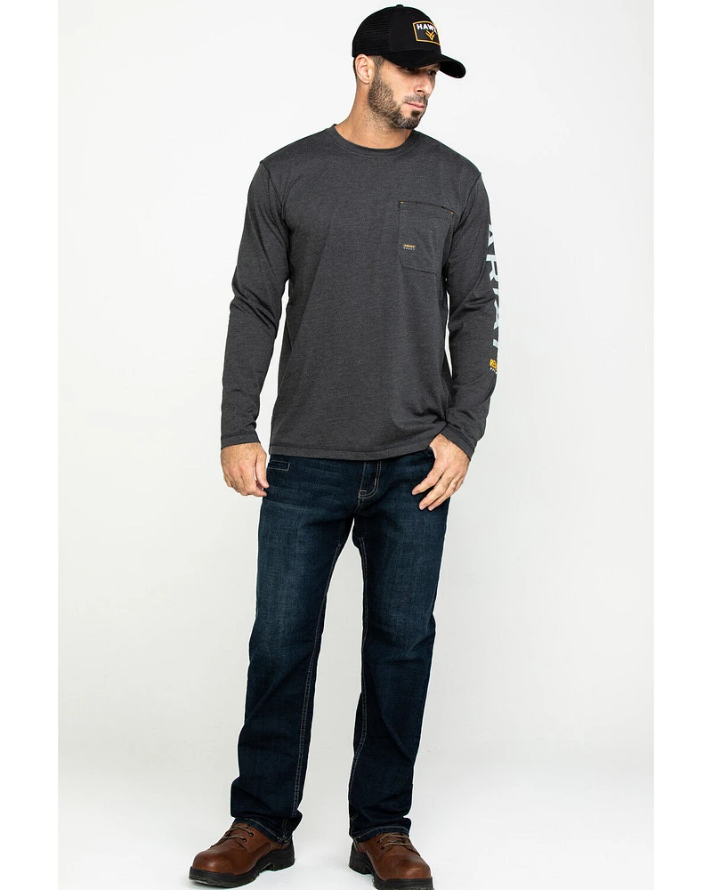 Ariat Men's Rebar Workman Logo Long Sleeve Work Shirt - Tall