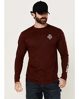 Troll Co Men's Grit Logo Long Sleeve Graphic Shirt