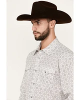 Roper Men's Amarillo Medallion Print Long Sleeve Snap Western Shirt