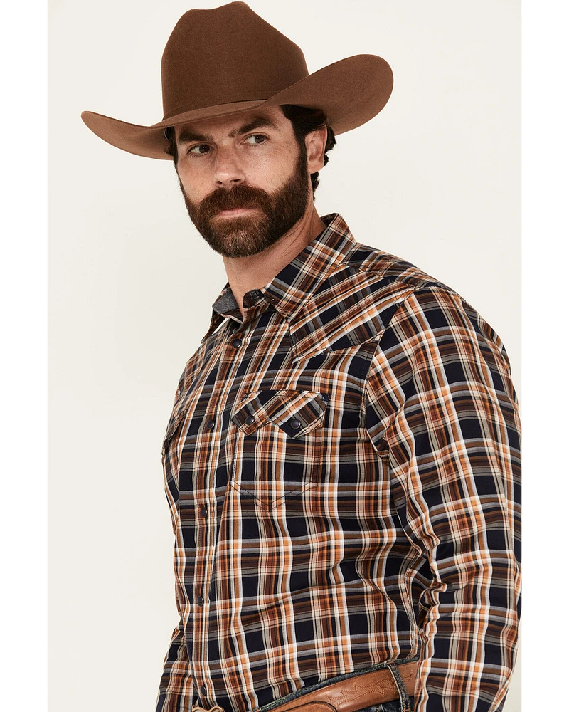 Cody James Men's Winfield Plaid Print Long Sleeve Snap Western Shirt