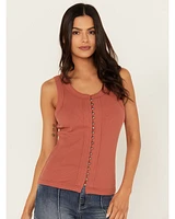 Idyllwind Women's Edna Button Front Ribbed Tank