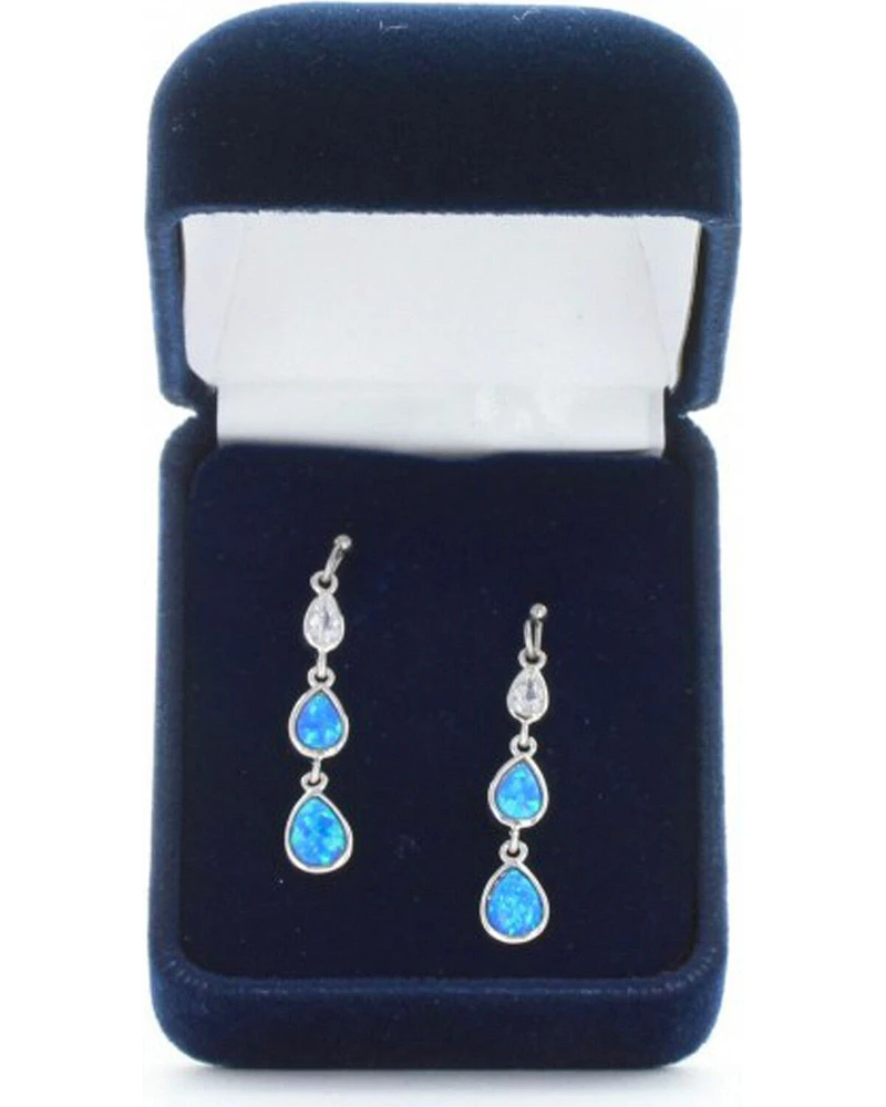 Montana Silversmiths Women's Silver River of Lights Falling into Water Earrings