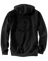Carhartt Men's Loose Fit Midweight Logo Graphic Work Hooded Sweatshirt