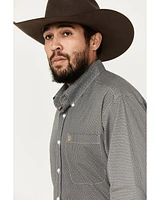 Cinch Men's Geo Print Long Sleeve Button-Down Stretch Western Shirt