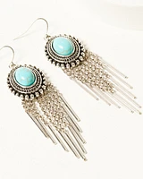 Shyanne Women's Rhinestone Fringe Earrings