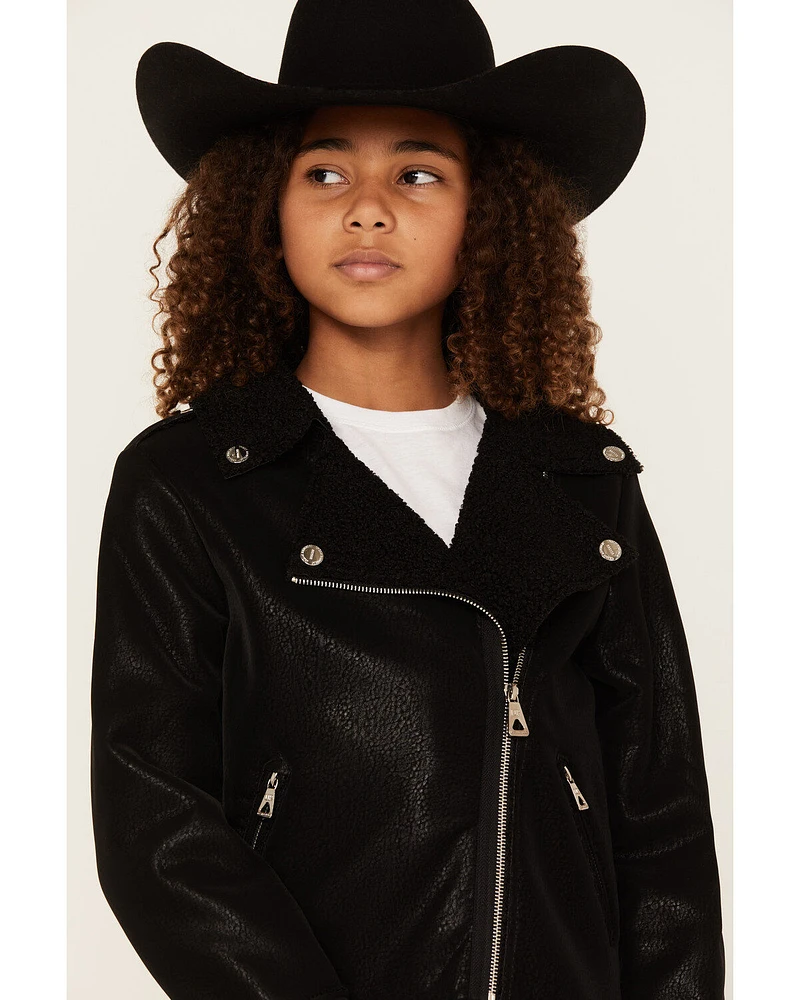 Urban Republic Little Girls' Bonded Moto Jacket - Youth