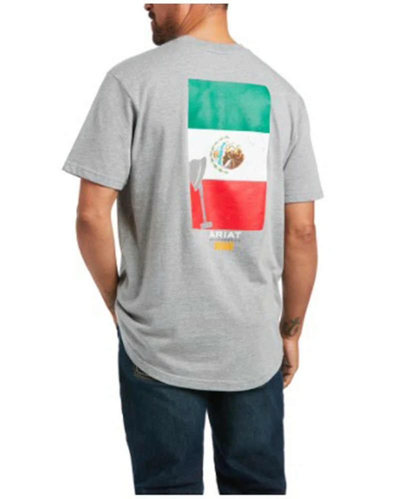 Ariat Men's Rebar Cotton Strong Mexico Pride Graphic Short Sleeve Work T-Shirt