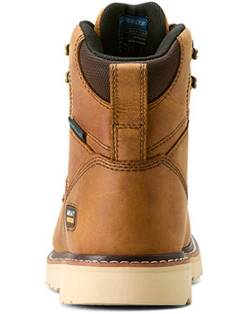 Ariat Women's Rebar 6" Wedge Waterproof Moc Toe Work Boots - Soft