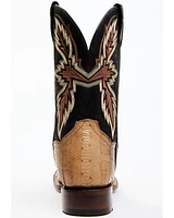 Dan Post Men's Taupe Water Snake Exotic Western Boots - Broad Square Toe