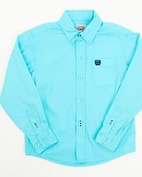 Cinch Toddler Boys' Solid Long Sleeve Button-Down Western Shirt