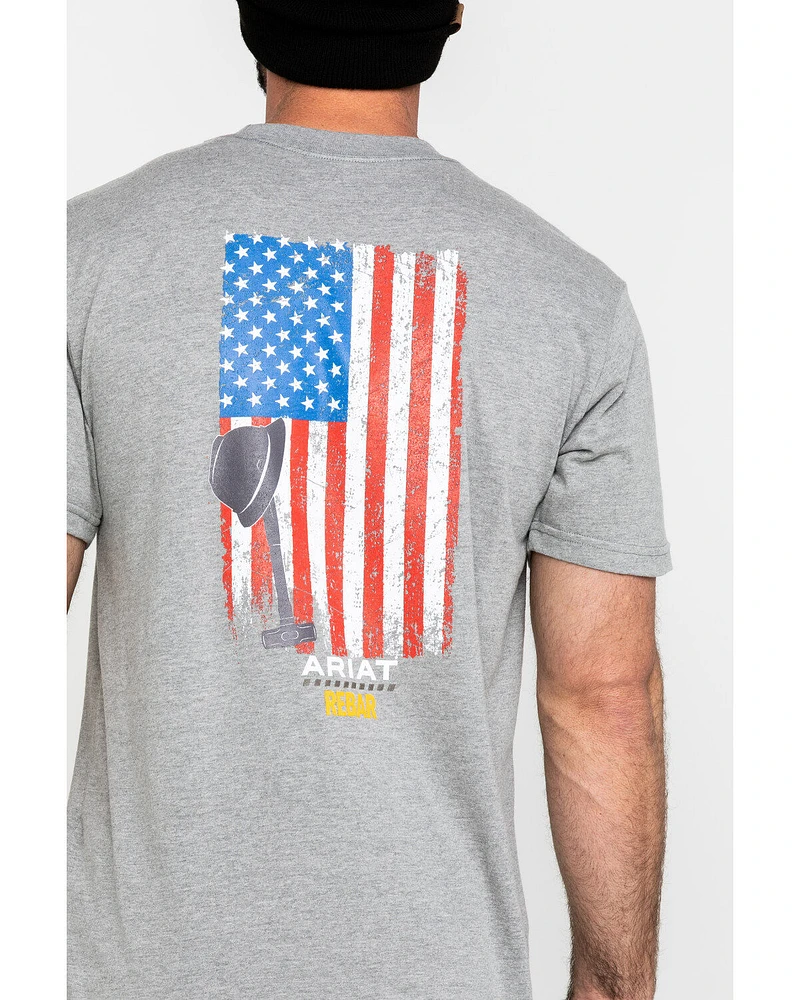 Ariat Men's Rebar Cotton Strong American Grit Short Sleeve Work T-Shirt