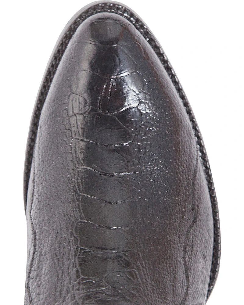 El Dorado Men's Handmade Ostrich Leg Western Boots - Round Toe