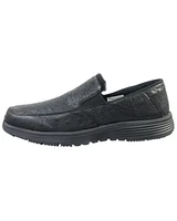 Superlamb Men's Bulgan Ostrich Print Casual Shoes - Moc Toe