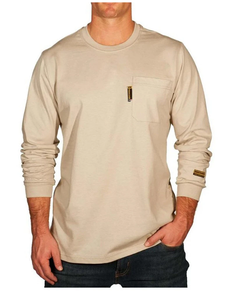 Benchmark FR Men's Tejas Petrolio Long Sleeve Graphic Work Shirt