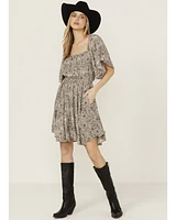 Wrangler Retro Women's Flutter Sleeve Mini Dress