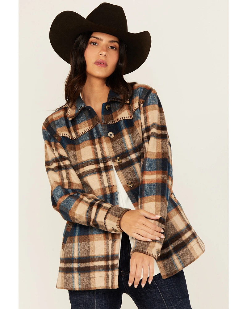 Idyllwind Women's Dowlan Plaid Print Shacket