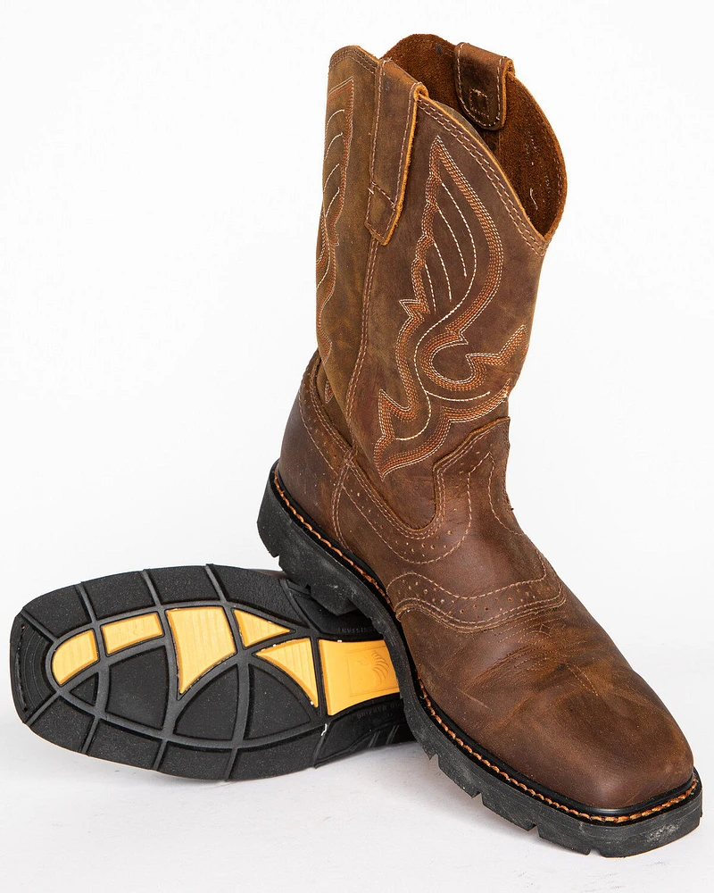 Cody James® Men's Broad Square Toe Western Work Boots