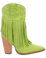 Dingo Women's Crazy Train Leather Booties - Round Toe