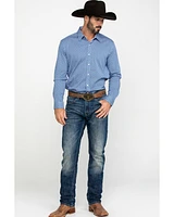 Scully Signature Soft Series Men's Geo Print Long Sleeve Western Shirt
