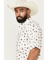 Ariat Men's Westscott Geo Print Short Sleeve Button-Down Western Shirt