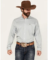 Cinch Men's Micro Striped Long Sleeve Button-Down Western Shirt