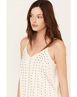 Vocal Women's Studded Faux Suede Cami