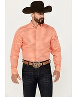 Ariat Men's Wrinkle Free Winston Plaid Print Button-Down Long Sleeve Western Shirt