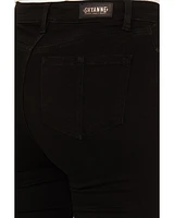 Shyanne Women's High Rise Destructed Super Flare Stretch Jeans