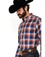 Ariat Men's Boot Barn Exclusive Presly Plaid Print Long Sleeve Button-Down Western Shirt