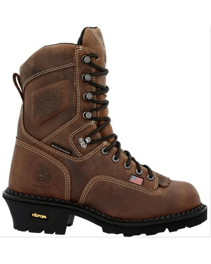 Georgia Boot Men's Logger 9" Waterproof Work Boots - Composite Toe