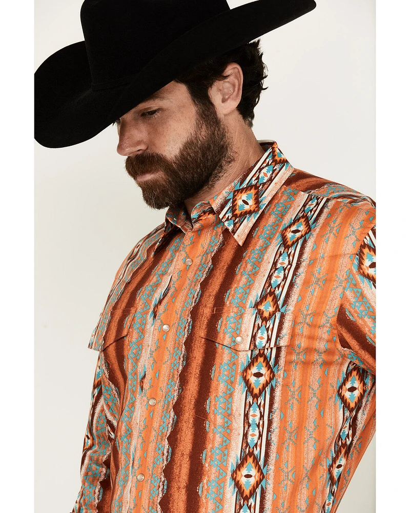 Wrangler Men's Checotah Long Sleeve Snap Western Shirt
